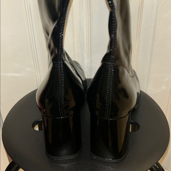 Black Patent Gogo Boots Size 12 - Picture 5 of 10